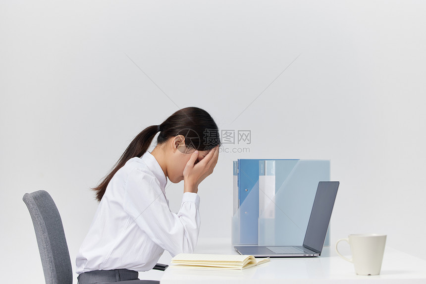 商务女性职场压力图片