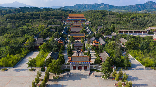 山东栖霞太虚宫古建筑背景图片