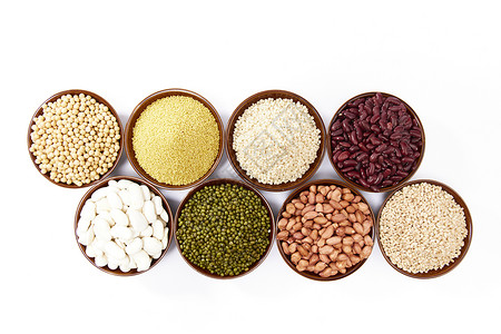 五谷杂粮食材原料静物米高清图片素材