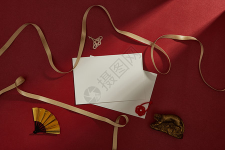 虎年红包节日祝福贺卡卡片背景