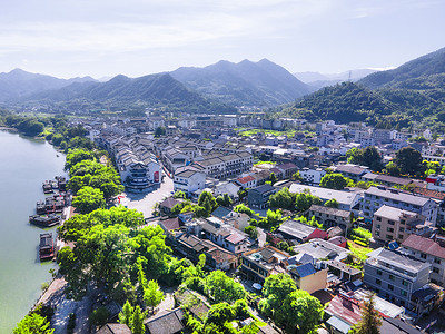 芋乡风光4A风景区古堰画乡风景区背景