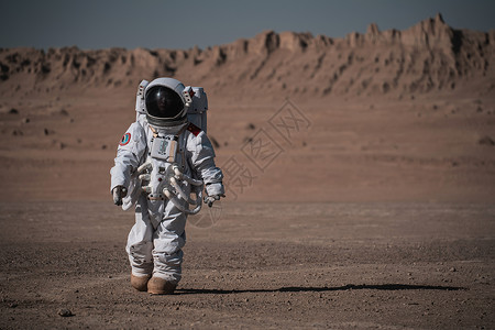 宇航员科技青海俄博梁火星营地背景