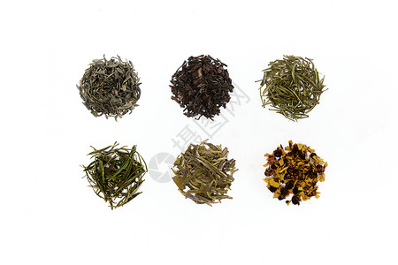 茶叶素材种类不同种类的茶叶背景