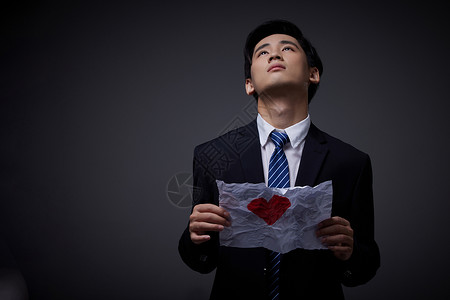 失恋男人失恋的商务男性背景