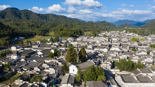 安徽黄山西递古村风光图片