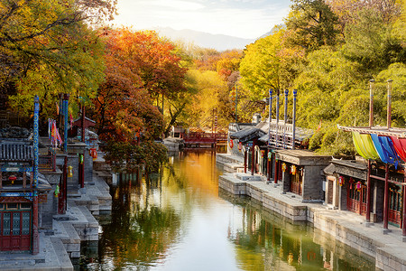 北京香山公园秋天背景图片