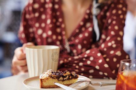 享受早餐惬意下午茶时光特写背景