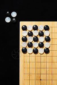 时尚黑白棋子背景图片