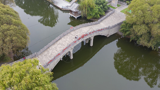 河南许昌市灞陵桥景区背景图片