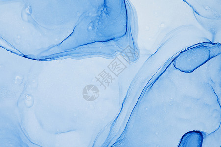 水滴水彩素材创意水墨青花瓷蓝色背景背景