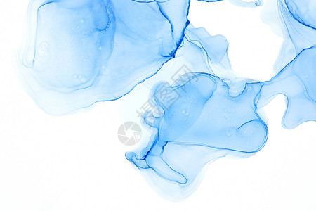 水彩水墨效果创意水墨青花瓷蓝色背景背景