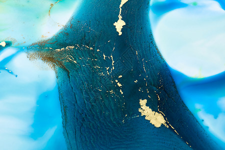 金与水的素材创意流动水彩色彩色背景背景