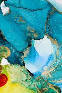 染料喷溅素材高饱和创意蓝绿彩色背景背景
