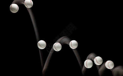 棒球运动轨迹背景图片