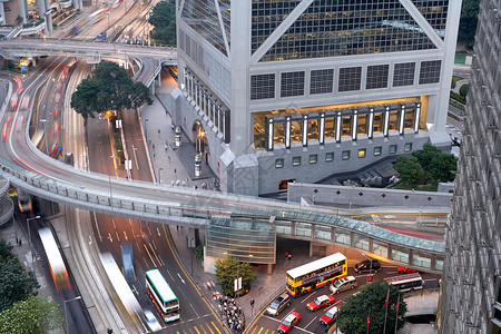 香港的街道俯视图图片