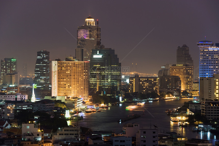 黄昏曼谷市风景图片