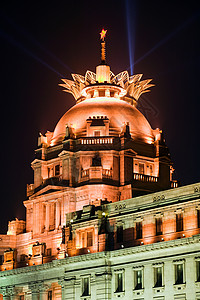 夜晚上海的大楼图片