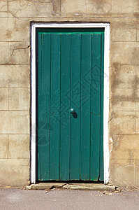 旧绿色的门图片