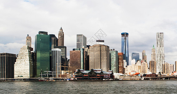 美国纽约市曼哈顿天际线大量高清图片素材