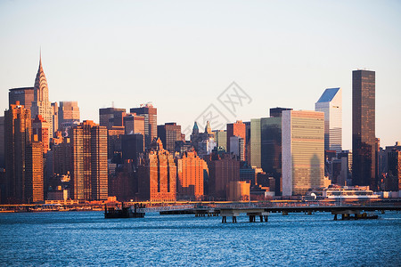 纽约市天际和海滨地标高清图片素材