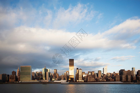 纽约市天际和海滨旅游目的地高清图片素材