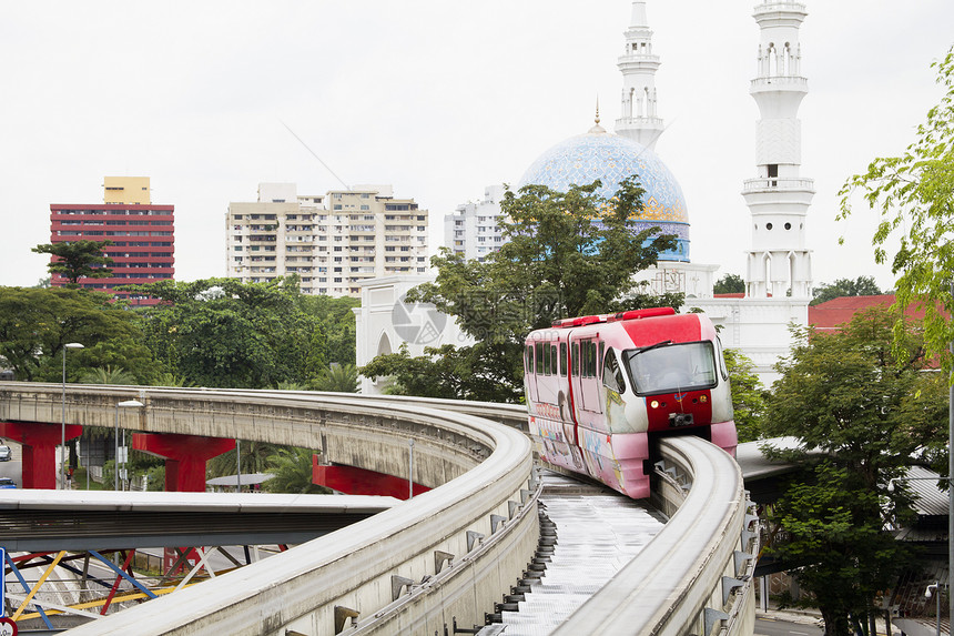 马来西亚吉隆坡的单轨列车图片