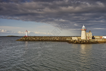 爱尔兰都柏林湾灯塔图片