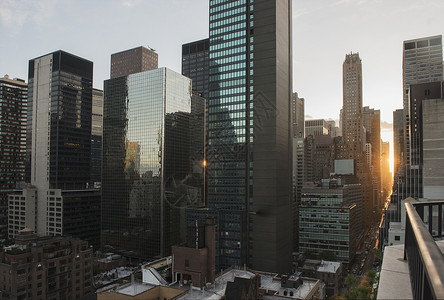 美国纽约市中区曼哈顿城市高清图片素材
