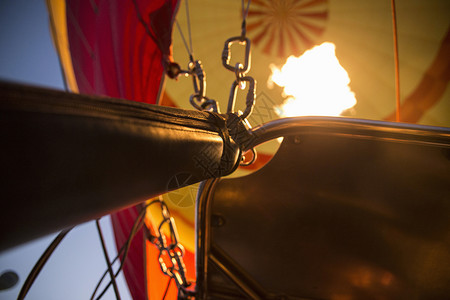 热气球和火焰图片