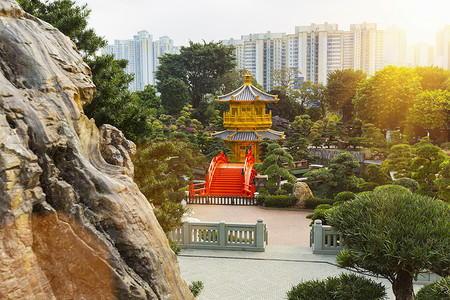 香港南连花园钻石山塔和馆高清图片