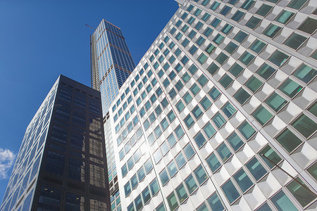 美国纽约克罗顿办公大楼蓝天高清图片素材