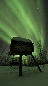 瑞典阿比斯科北部极光图片