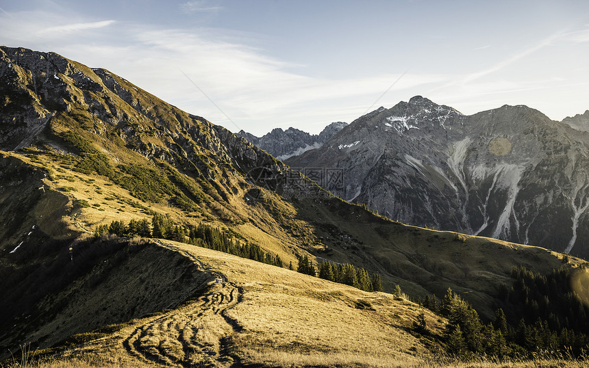 奥地利山地骑自行车区的风貌图片