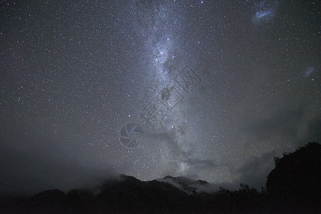 弗兰兹约瑟夫冰川的星空图片