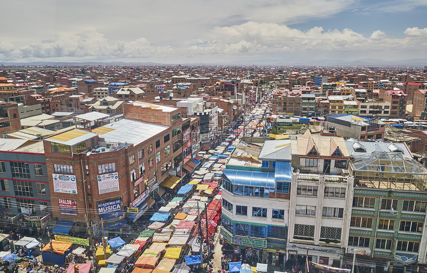 城市街道拉巴斯玻利维亚南美洲图片