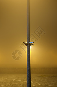 荷兰弗里斯海伦文停车场大雾图片