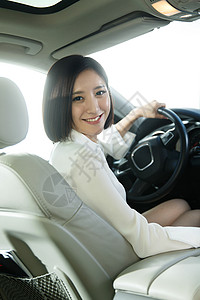 女性驾车民用车高清图片素材