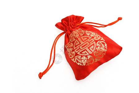 古典红色花纹红色影棚拍摄机织织物静物布袋背景