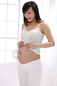 孕育关爱希望幸福的孕妇图片