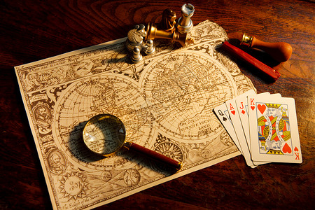 航海指南针历史旅行合作航海象棋背景