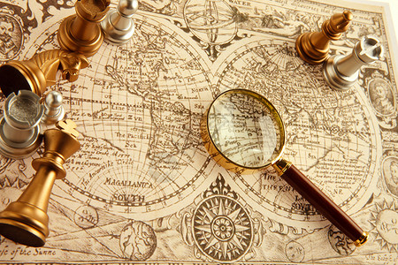 航海地图古典式东亚业余爱好航海象棋背景