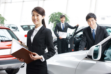 产业合作商业活动汽车销售人员背景
