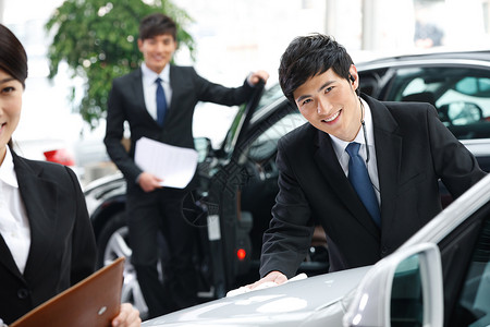 商业活动汽车销售人员中国高清图片素材