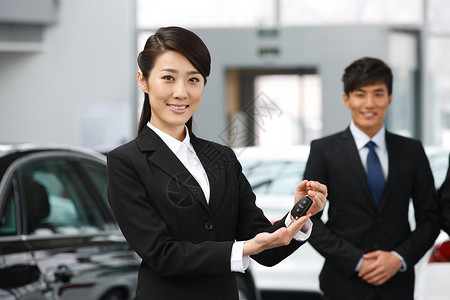 商业活动汽车销售人员售货员高清图片素材