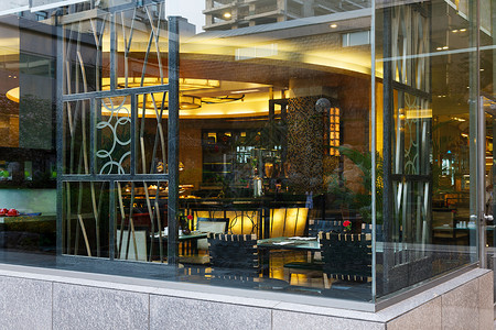 彩色玻璃门东亚彩色图片传统文化酒店内景背景