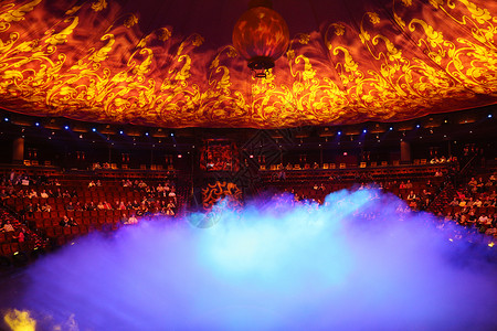 火焰效果水平构图美国电灯剧院内景背景