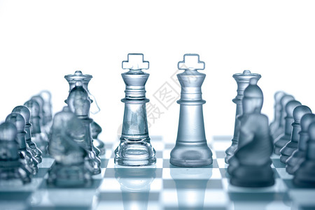 对立竞争挑战国际象棋背景