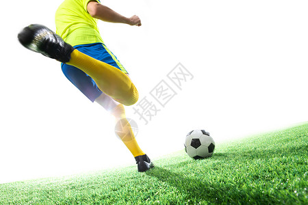 世界杯宣传背景男足球运动员踢球背景