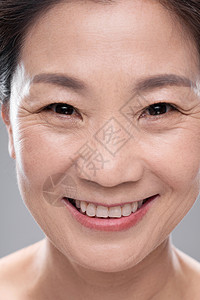 中年女人妆面特写中国高清图片素材
