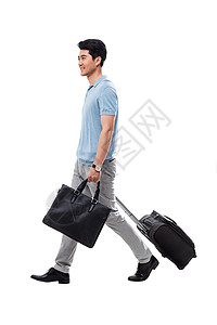 行李箱亚洲人成功商务男士旅行图片